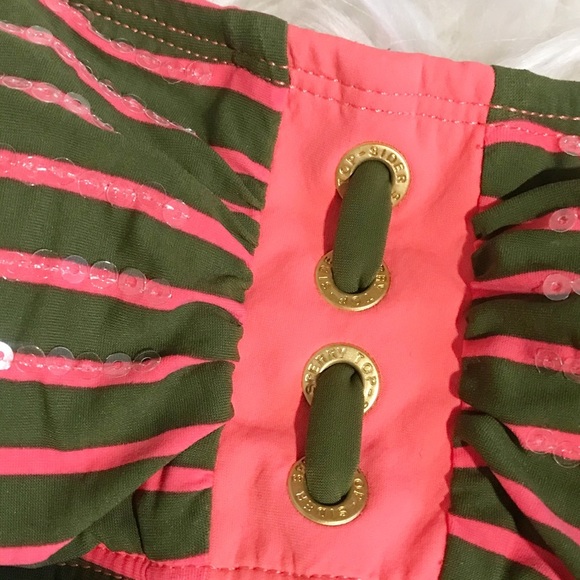 Sperry Topsider Striped Bikini Bandeau Swim top - Picture 5 of 7
